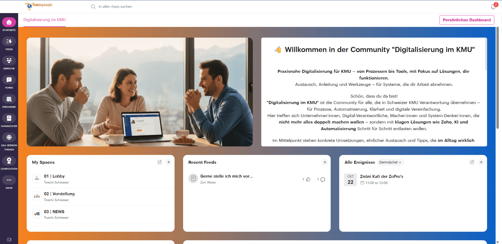 Das Zoho KMU-Netzwerk in der Schweiz